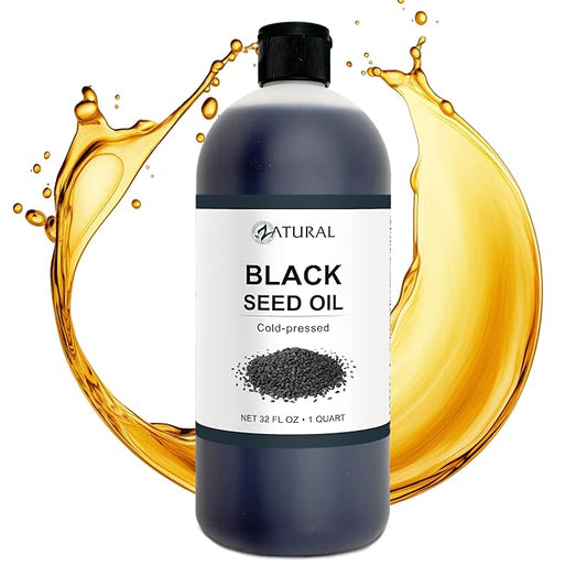Zatural Black Seed Oil Nigella Sativa Cold Pressed Cumin Oil Digestion, Skin, Brain, Immune, Joints & More (32 Fl Oz)
