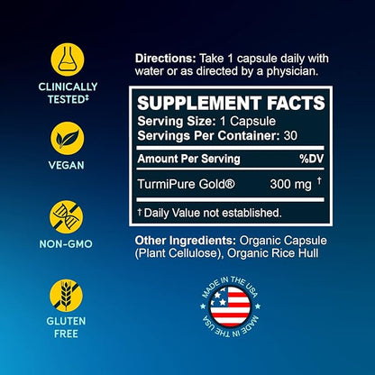 BioEmblem Turmeric Curcumin with Clinically Studied TurmiPure and Joint Support