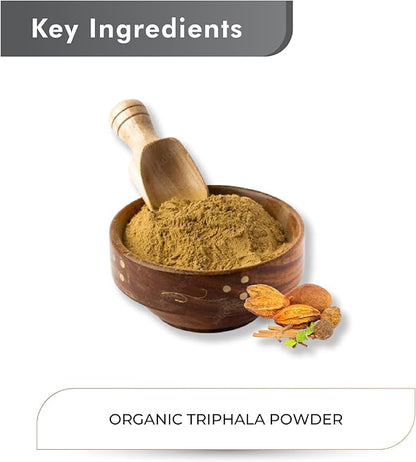 Just Jaivik 100% Organic Triphala Powder 227 gm / 0.5 lb | Supports Immunity & Digestive Functions | Natural Antioxidant | Certified Organic by OneCert Asia
