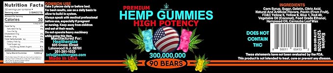 Hemp Gummy Edibles Calm Sleep-Support Peace and Relaxation-High Strength, Tasty Fruity Flavors-Made in USA