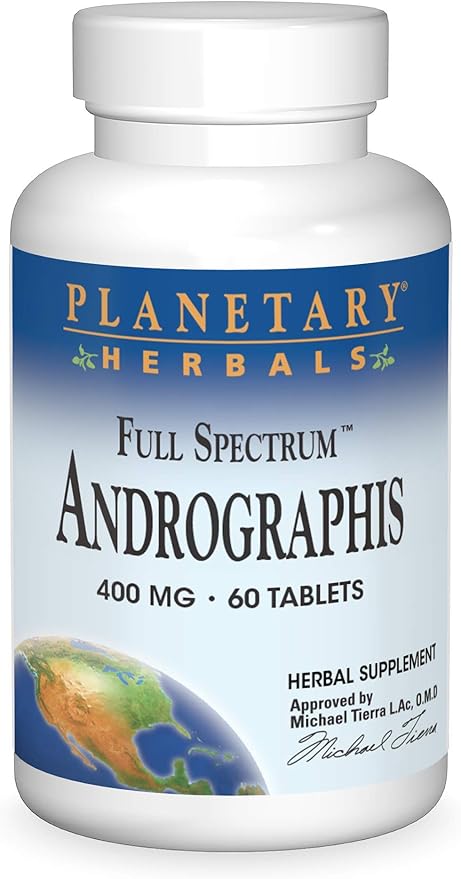 Planetary Herbals Full Spectrum Andrographis 400mg - Ayurvedic Herb - 60 Tablets