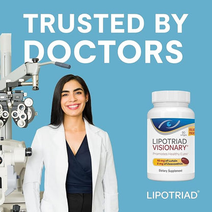 Visionary Eye Vitamin and Mineral Supplement with AREDS2® Ingredients in Our own Custom Formula, 90 Count