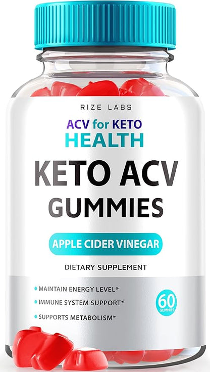 ACV for Keto Health Gummies - 750mg Advanced Weight Loss with Apple Cider Vinegar ACV Supplement for Belly Fat (60 Gummies)
