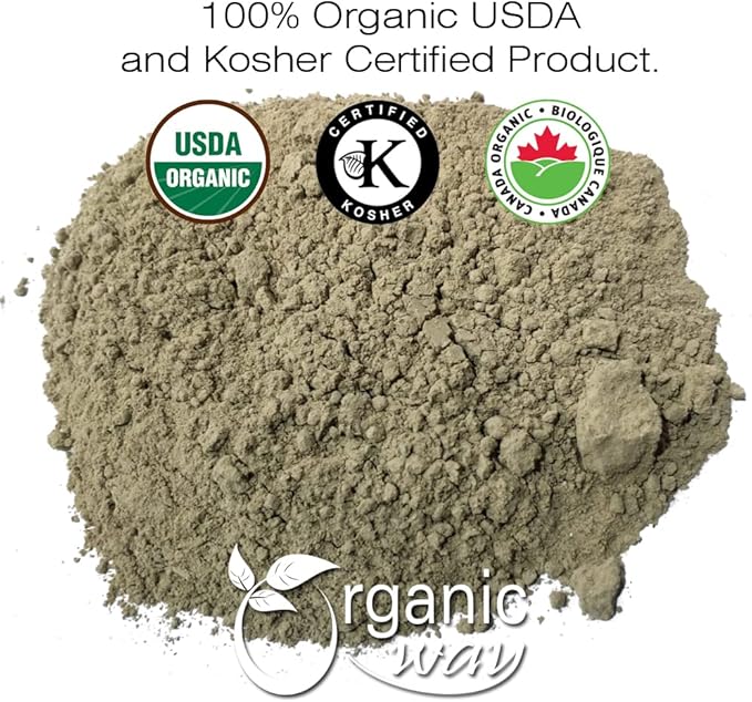 Organic Way Gokshura Powder (Tribulus Terrestris) - Organic & Kosher Certified | Raw, Vegan, Non GMO & Gluten Free | USDA Certified | Origin - India (1LBS/ 16Oz)