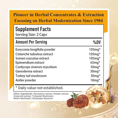 EnerQi, Energy Booster & Support Stamina, Kidney Health Supplement, 60 Caps (1 Bottle)
