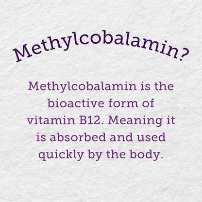 Webber Naturals Vitamin B12 250 mcg Methylcobalamin, 200 Sublingual Tablets