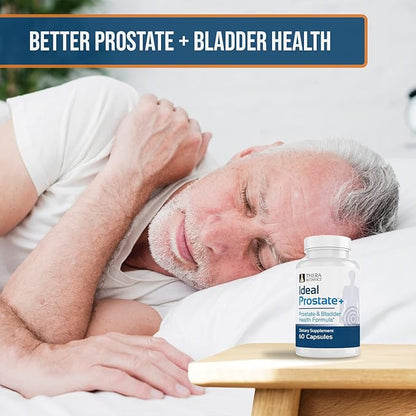 Advanced Men's Prostate Support by Ideal Prostate Plus with Saw Palmetto, Lycopene and More for Natural Relief