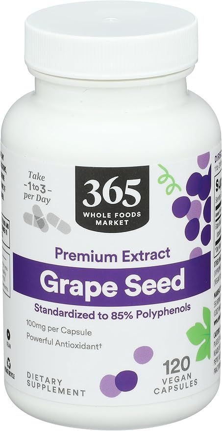 Whole Foods Market, Grape Seed Extract, 120 ct