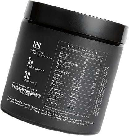 Endeavor Essential Amino Acids Gummies 5g Serving Sugar Free Supplements for Men and Women, EAA Gummy Vegan 120 Count 30 Day Supply