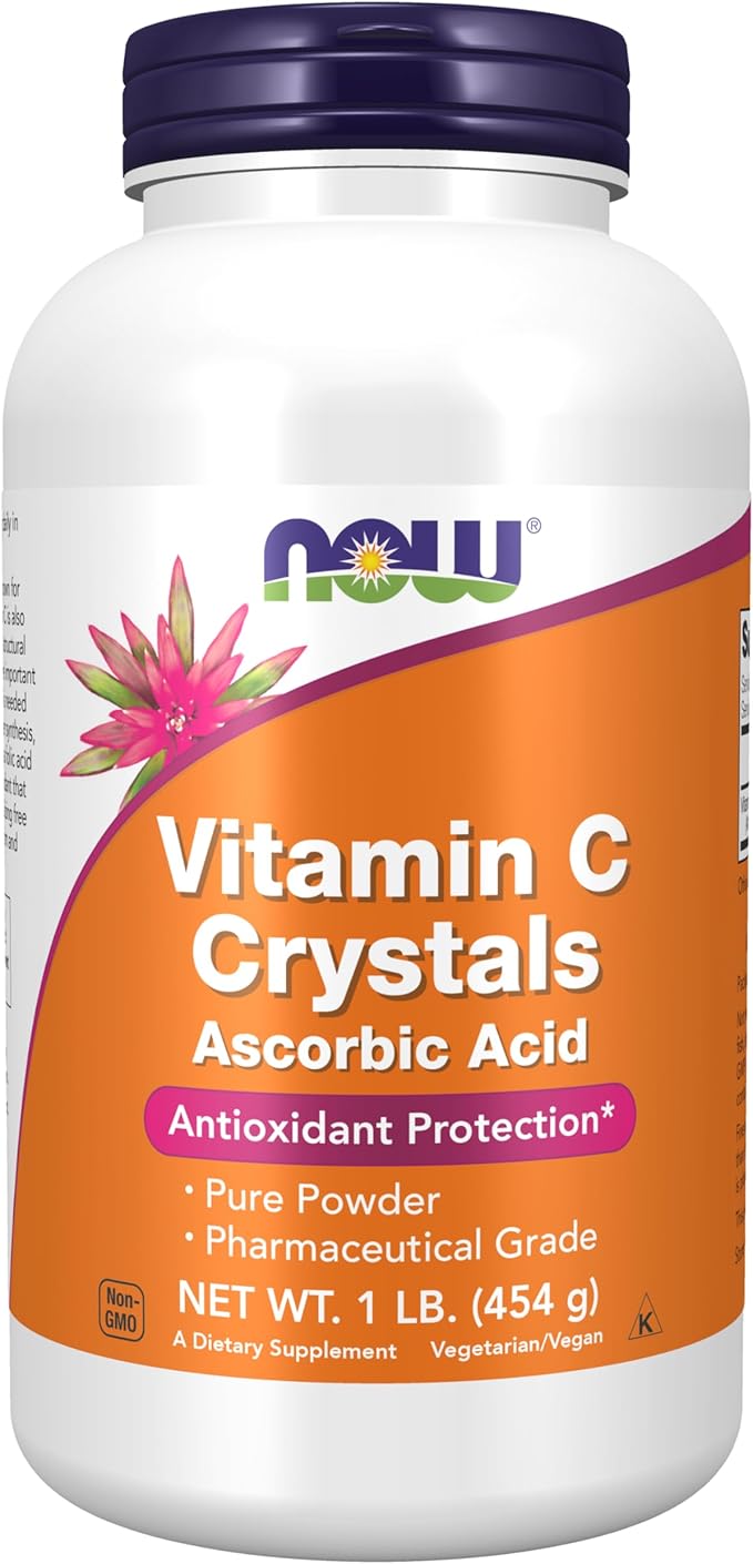 NOW Foods Supplements, Vitamin C Crystals (Ascorbic Acid) Powder , Antioxidant Protection*, 1-Pound