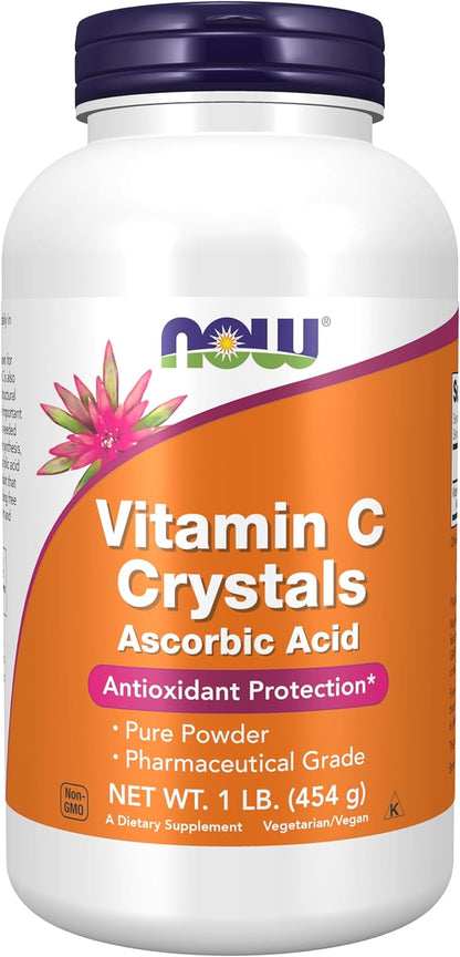 NOW Foods Supplements, Vitamin C Crystals (Ascorbic Acid) Powder , Antioxidant Protection*, 1-Pound