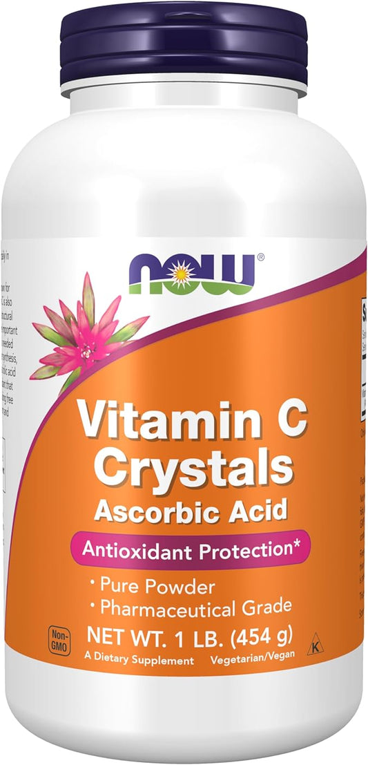 NOW Foods Supplements, Vitamin C Crystals (Ascorbic Acid) Powder , Antioxidant Protection*, 1-Pound