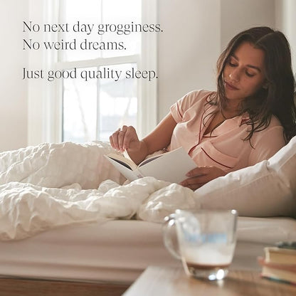 Beam Dream Sleep Powder, Natural Sleep Aid and Magnesium Hot Cocoa Drink for Adults, Calming Sleep Supplement with Apigenin, Nighttime Sleep Drink Powder, Third Party Tested Supplement, 30 Servings