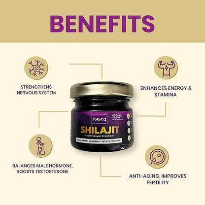 Shilajit, Pure Himalayan Shilajit Resin, Dietary Supplement, Net Wt 20gm(0.70oz)