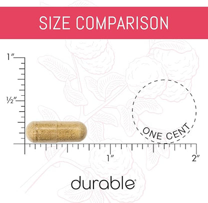 Durable Heart - Extra-Strength 1,000 mg Bergamonte Citrus Bergamot +Olive Leaf Extract +Non-GMO Vitamin C – Natural Heart Health Supplement – Made in The USA (1 Bottle)