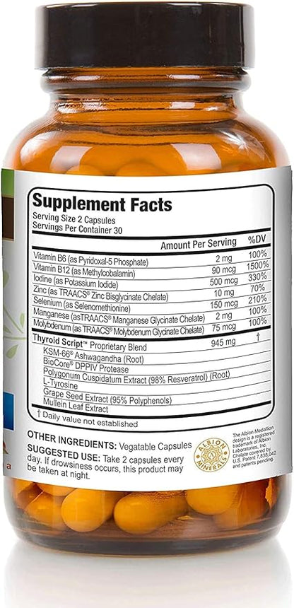 Thyroid Script by Suzy Cohen - Thyroid Support Supplement