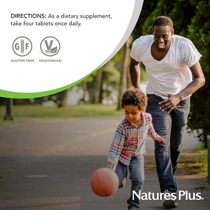 NaturesPlus Cal/Mag/Zinc - 1,000 mg Calcium, 500 mg Magnesium, 75 mg Zinc - 180 Vegetarian Tablets - Multi Mineral Supplement, Supports Bone, Heart & Immune Health - Gluten-Free - 45 Servings