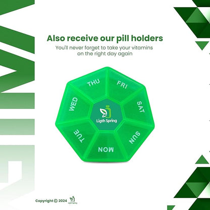 Ginger Root 550 mg, 100 Vegetarian Capsules with Bundle Exclusive Vitamins & Minerals - A to Z - Better Ligth&Spring Guide