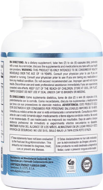 Immodulator - Adaptogenic Supplement for Well-Being, with Ginseng, Ashwagandha, Reishi Mushroom - Supports Stress Response, Mood Balance and Immune System Function (180 Capsules/700 mg)