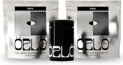 Orlo DHA - Vegan DHA Omega 3 Supplement - Triple Strength Omega3s - Plant Based DHA & EPA Fatty Acids Algae Omega-3 Oil - Krill or Fish Oil Alternative (120 Mini Softgels Kit)
