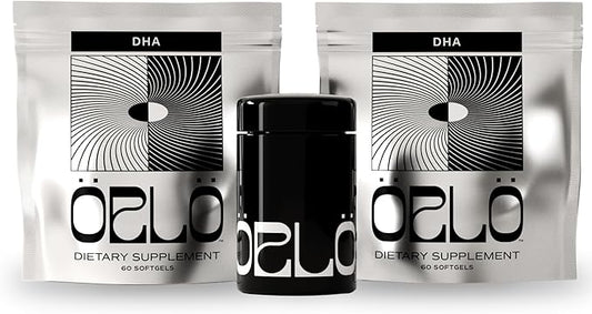 Orlo DHA - Vegan DHA Omega 3 Supplement - Triple Strength Omega3s - Plant Based DHA & EPA Fatty Acids Algae Omega-3 Oil - Krill or Fish Oil Alternative (120 Mini Softgels Kit)