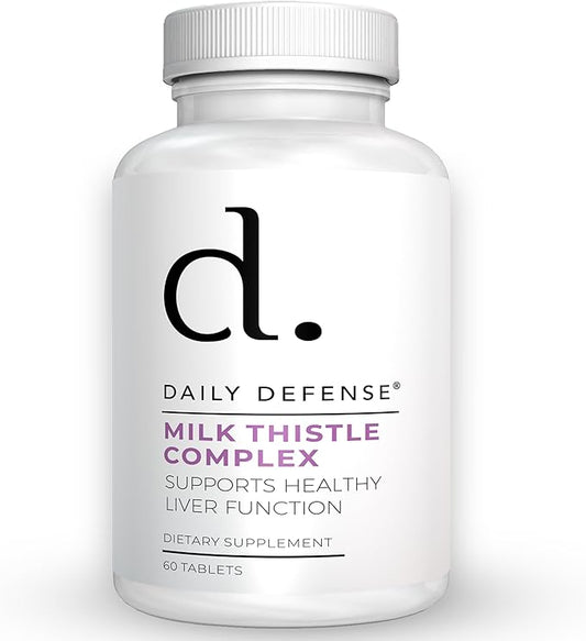 Pure Milk Thistle Herbal Supplements - 450mg Milk Thistle Extract for Liver Detox & Liver Support Supplement - Vegan Dietary Supplements for Women & Men, 60 Tablets