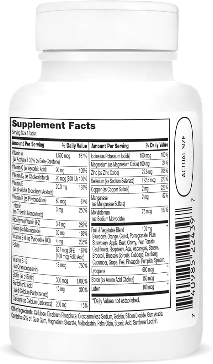 21st Century Wellify Men's Energy Multivitamins with Minerals, 65 Count