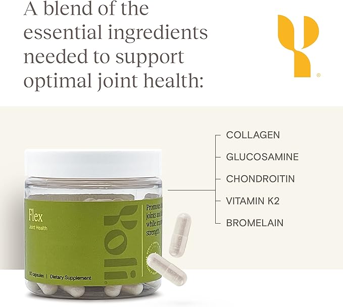 Yoli® Flex - Joint Support Supplement - Glucosamine, Chondroitin and Vitamin K2 Joint Function Supplements