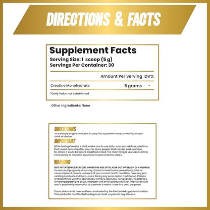 Creatine for Men - Creatine Powder for Men - Muscle Builder for Men - Creatine - Creatine Monohydrate - Creatine Powder - Creatine Monohydrate Powder - Creatine Monohydrate for Men - 30 Servings