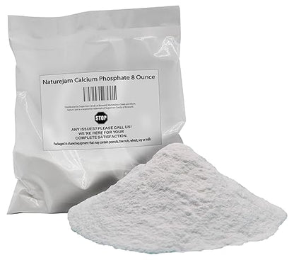 Naturejam Calcium Phosphate 8 Ounce-Food Grade-Mixture of monocalcium Phosphate and Calcium Acid Pyrophosphate