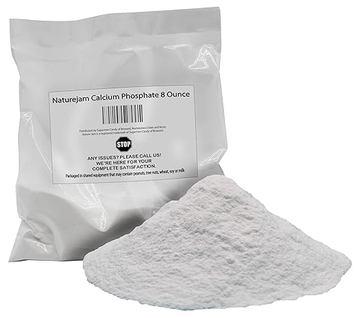 Naturejam Calcium Phosphate 8 Ounce-Food Grade-Mixture of monocalcium Phosphate and Calcium Acid Pyrophosphate