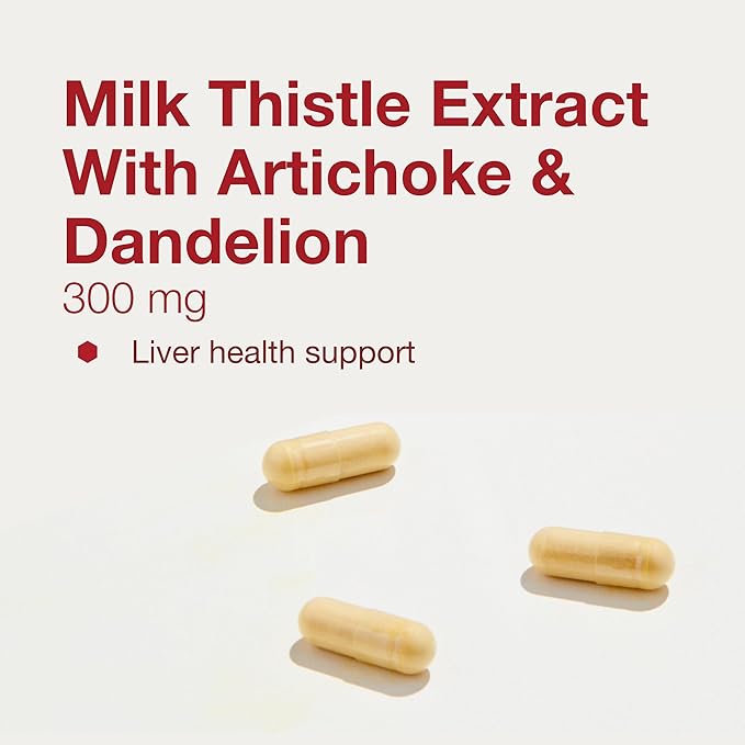 Protocol Milk Thistle Extract 300 mg - for Healthy Liver Support* - with Artichoke Leaf & Dandelion Root - Vegan & Kosher - 90 Veg Capsules