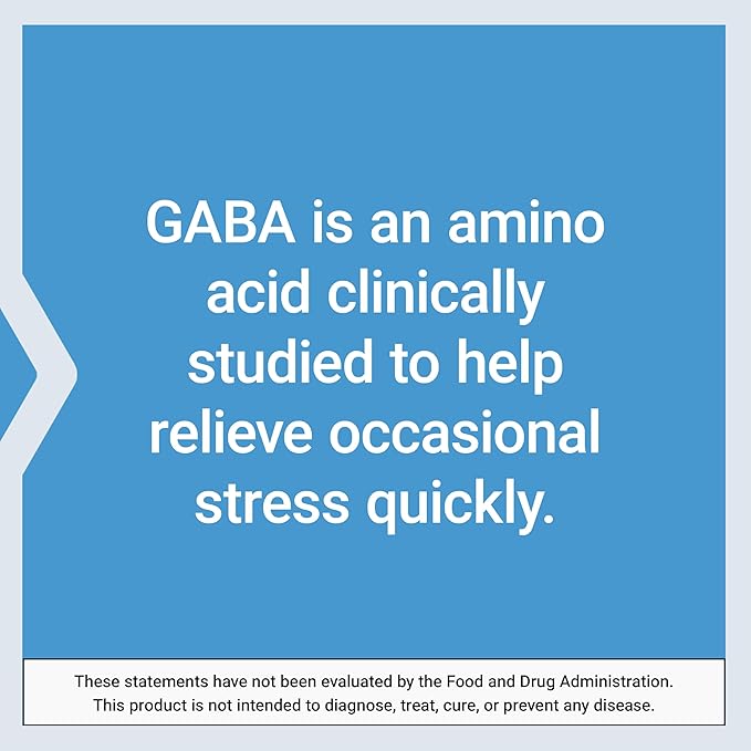 Life Extension GABA, Stress Support, GABA Supplement, Mood Support, Sleep, Relaxation, Gluten-Free, Non-GMO, Vegetarian, 60 Capsules