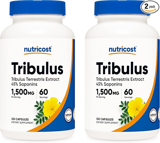Nutricost Tribulus Terrestris Extract 750mg, 120 Capsules (2 Bottles)