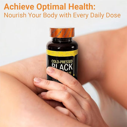Cold-Pressed Black Seed Oil, 2% Thymoquinone, 500 MG per Capsule, 60 Count