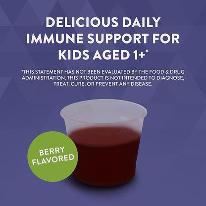Nature's Way Sambucus Elderberry Nighttime Syrup for Kids with Melatonin, Immune Support*, 4 Fl Oz