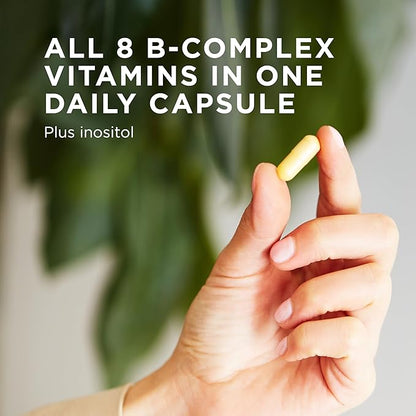 Solgar B-Complex "100", 250 Vegetable Capsules - Heart Health - Nervous System Support - Supports Energy Metabolism - Non-GMO, Vegan, Gluten Free, Dairy Free, Kosher, Halal - 250 Servings