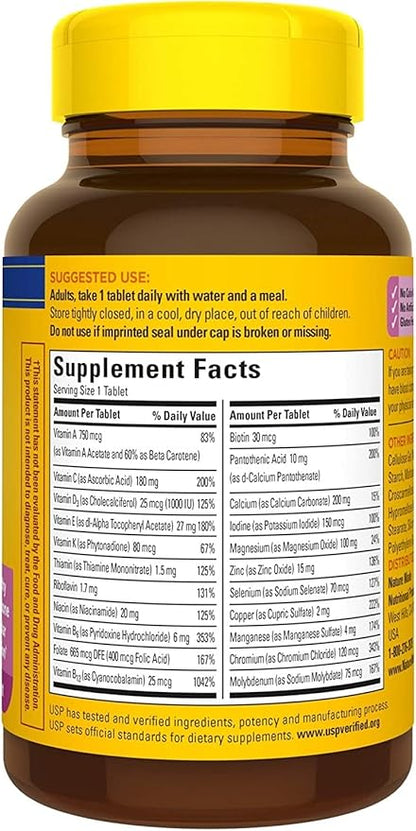 Nature Made Multi for Her 50+ Vitamin/Mineral Tablets 90 ea (Pack of 4)