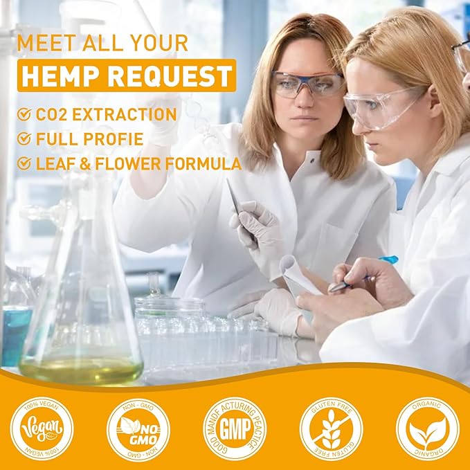 Hemp Gummies High Potency - 3 Pack, High Potency Organic & Extra Strength