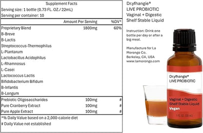 La Morongo. Dr.yfhangie Collagen, Probiotic, Rose and Mix Berry Extract for Female Day (0.75oz (22mL)/Bottle, 10 Bottles a Box, Probiotic and Female Health (Liquid Form))