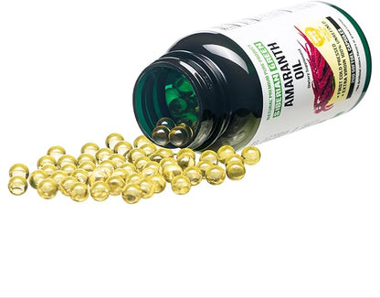 Amaranth Seed Oil Capsules 200 Softgels Wild Harvested Siberia Altai Cold Pressed Unrefined