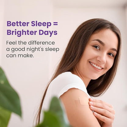 Melatonin Patches for Adults - 30 Beige Sleep Patches, Skin Friendly, Sleep Promoting Stickers with Natural Ingredients - Supports Better Sleep and Relaxation