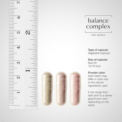 Balance Complex 17-in-1 Vaginal Health 100 Billion Probiotics for Women pH Balance with Cranberry & D-Mannose | Promote Urinary Tract Health for Vaginal Odor & Vaginal Flora, 60 Capsules