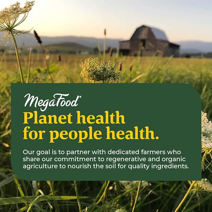 MegaFood Blood Builder Iron Supplement Clinically Shown to Increase Iron Levels Without Side Effects, Vegan Supplement for Women with Vitamin C, Vitamin B12 & Folic Acid, 30 Tablets