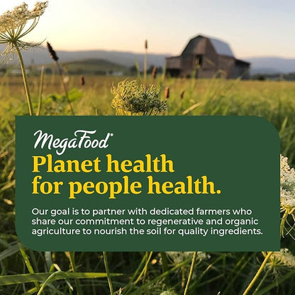 MegaFood Blood Builder Iron Supplement Clinically Shown to Increase Iron Levels Without Side Effects, Vegan Supplement for Women with Vitamin C, Vitamin B12 & Folic Acid, 30 Tablets