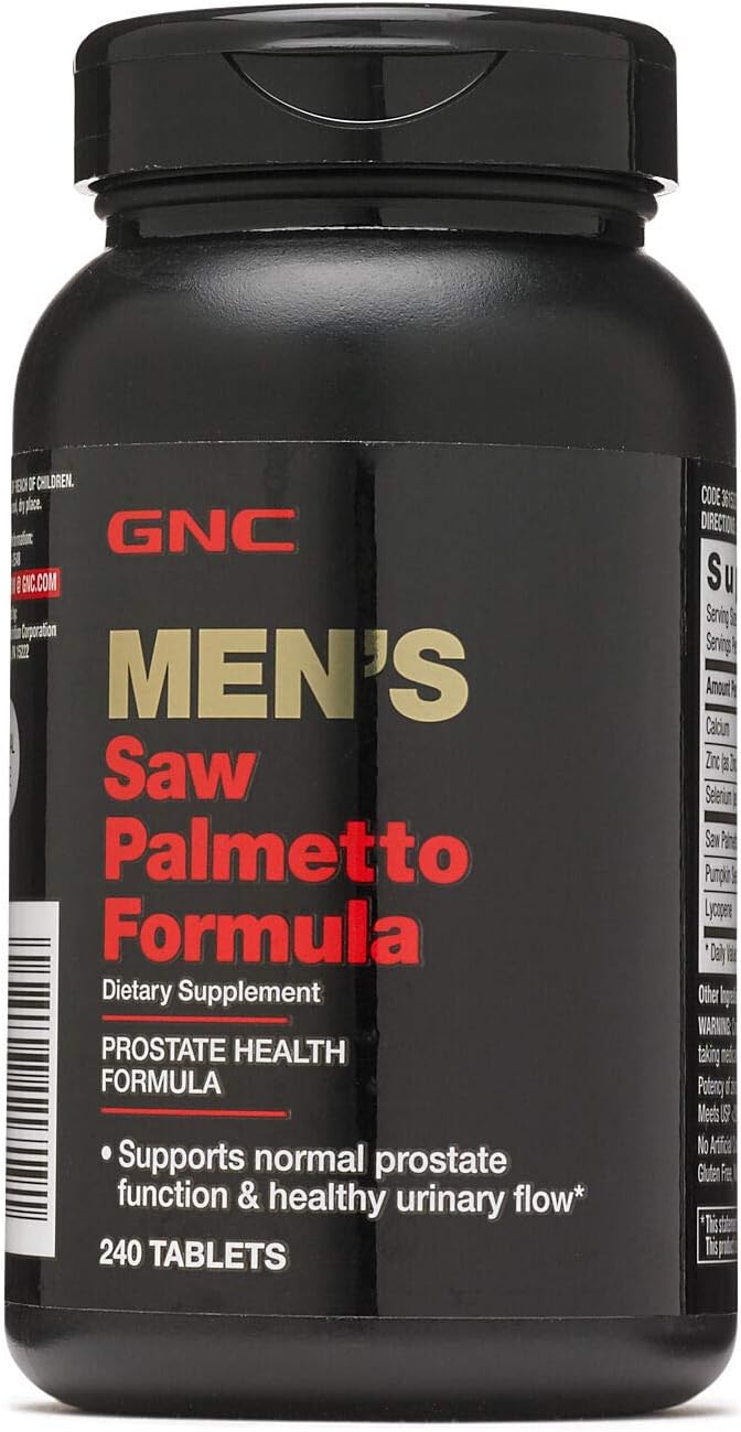 GNC Men's Saw Palmetto Formula | Supports Normal Prostate Function | 240 Tablets