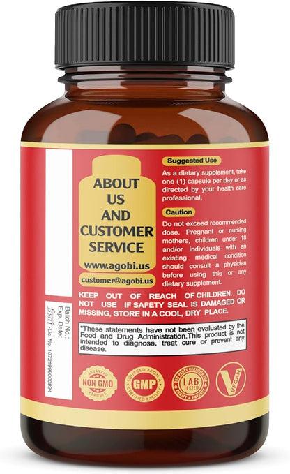 2 Packs - 60 Capsules Ashwagandha Capsules - High Concentrated - 5in1 Formula Ashwagandha, Turmeric, Rhodiola Rosea, Ginger, Black Pepper - 4 Month Supply