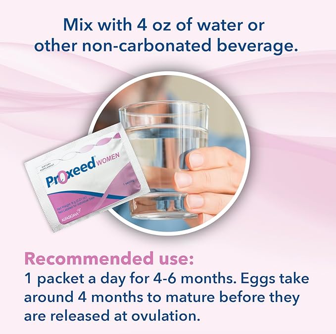 Proxeed® Women Fertility Supplement | Contains Folic Acid & Other Essential Vitamins & Nutrients | Supports Healthy Conception, Ovulation, Fertilization, & Egg Quality* | 30 Packets (30-Day Supply)