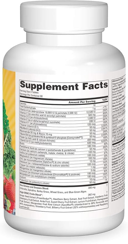 Source Naturals Life Force Green Multiple, Energy Activator with Superfoods* -180 Tablets