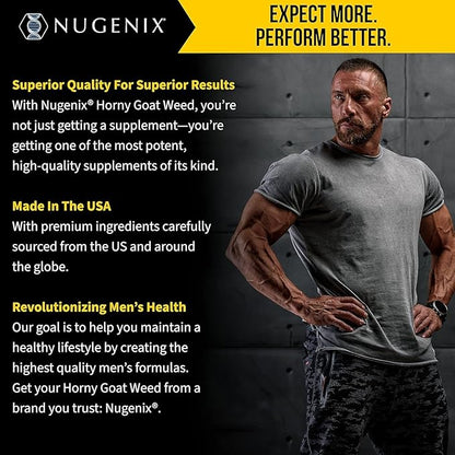 Nugenix Essentials Horny Goat Weed Extract - Epimedium Extract - 30 Capsules